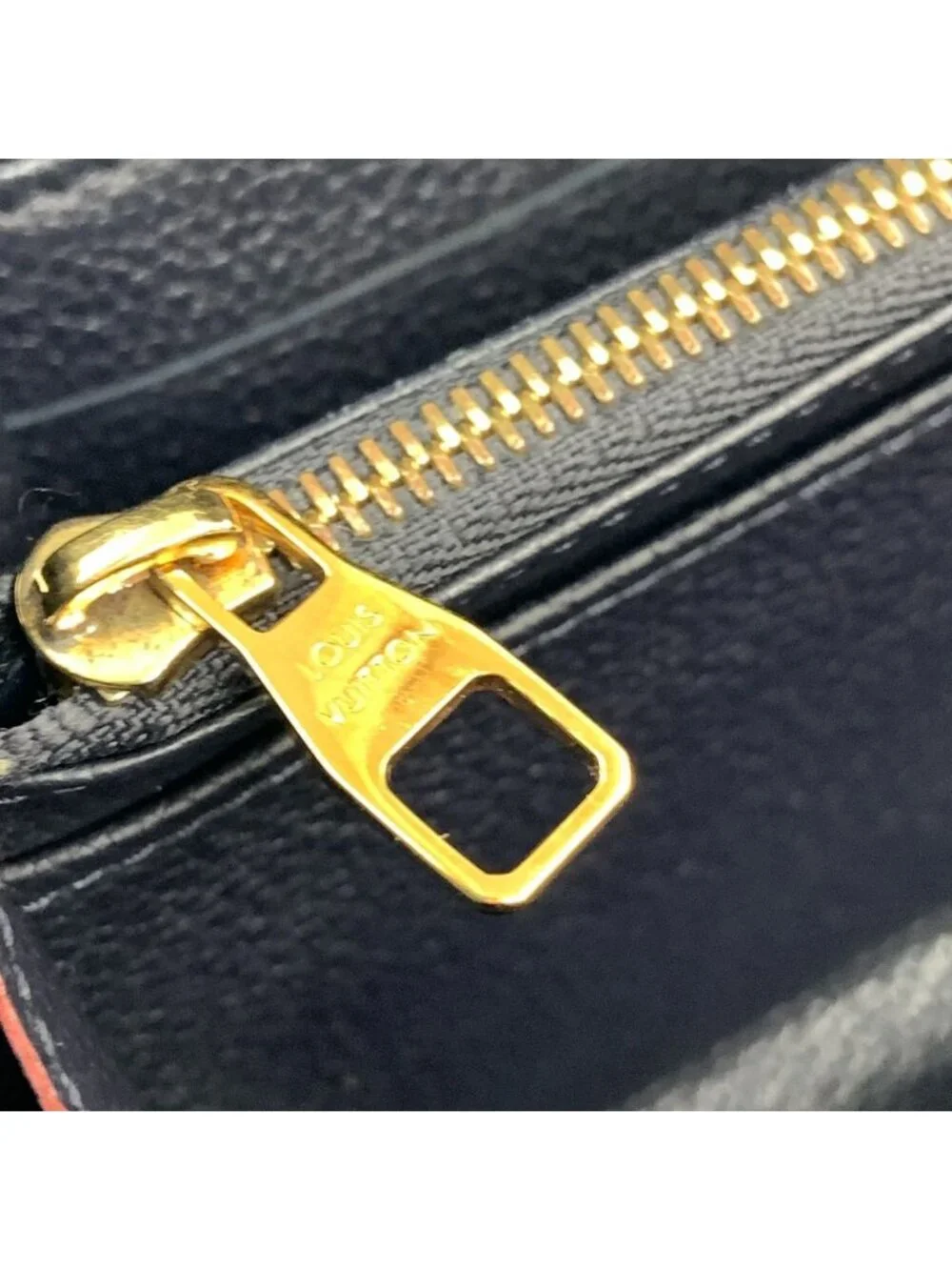 Louis Vuitton Monogram Empreinte Portefeuille Sarah Bifold Wallet Navy